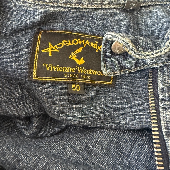 Vivienne Westwood Tokyo Exclusive Early 2000's Denim Moto Jacket - Picture 14 of 14